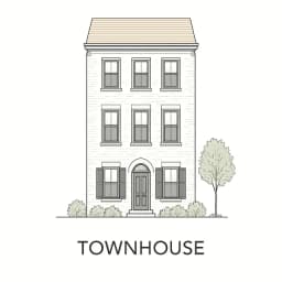 Townhouse style house
