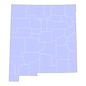 New Mexico county-level mortgage loan limits heatmap for 2026